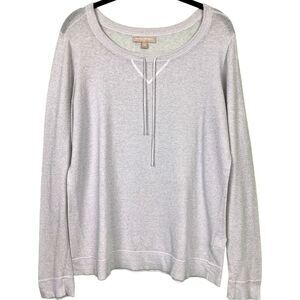 Banana Republic Factory Linen Metallic Long Sleeve Top
